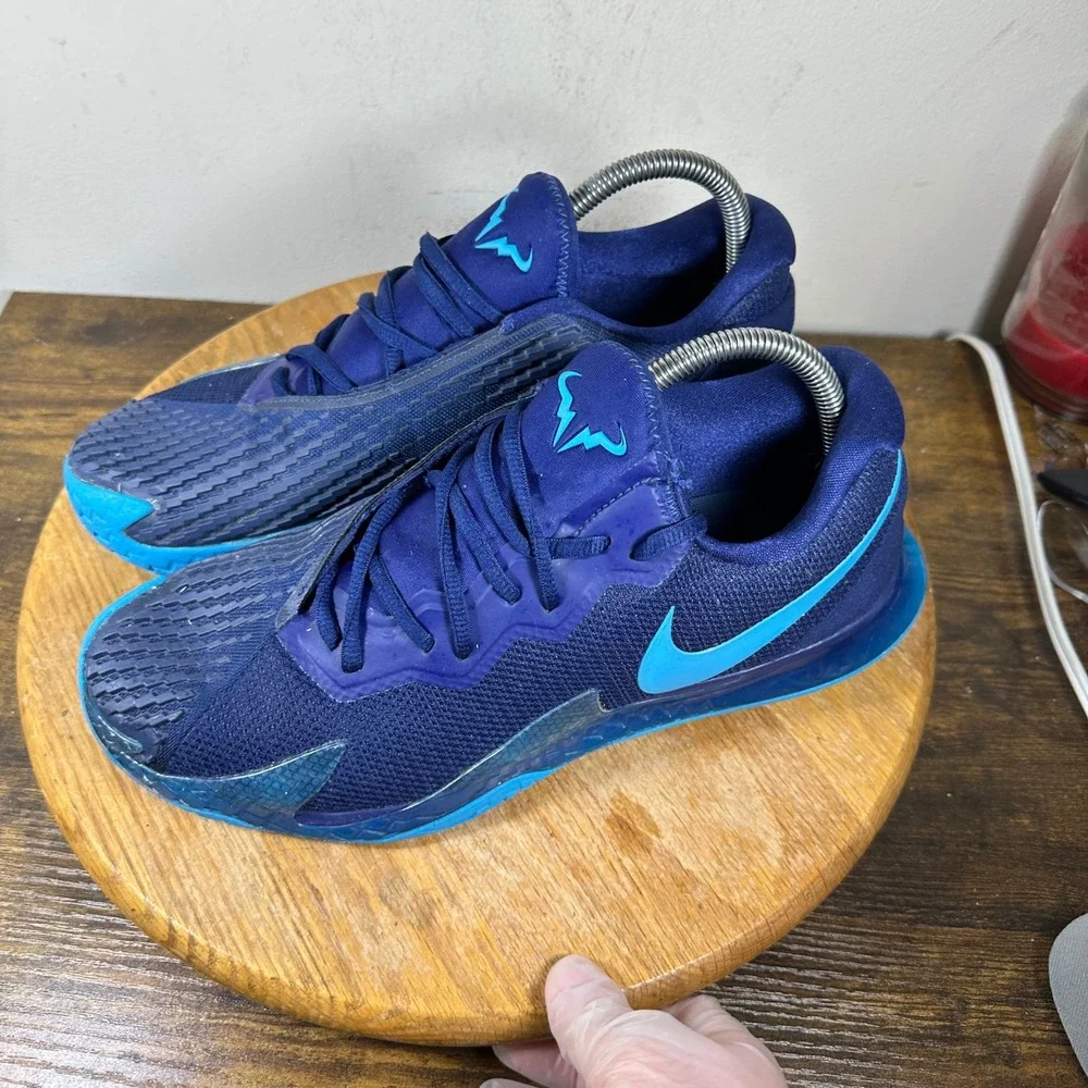 Nike Court Zoom Vapor Cage 4 Rafa Mens Tennis Shoes Blue DD1579-401 Size 9